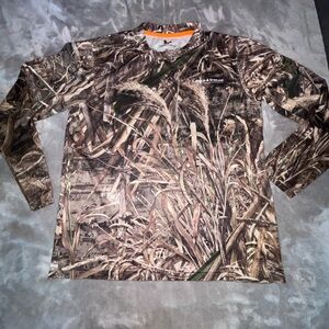 Field & Stream Dry Fit Camouflage Shirt with Orange Trim